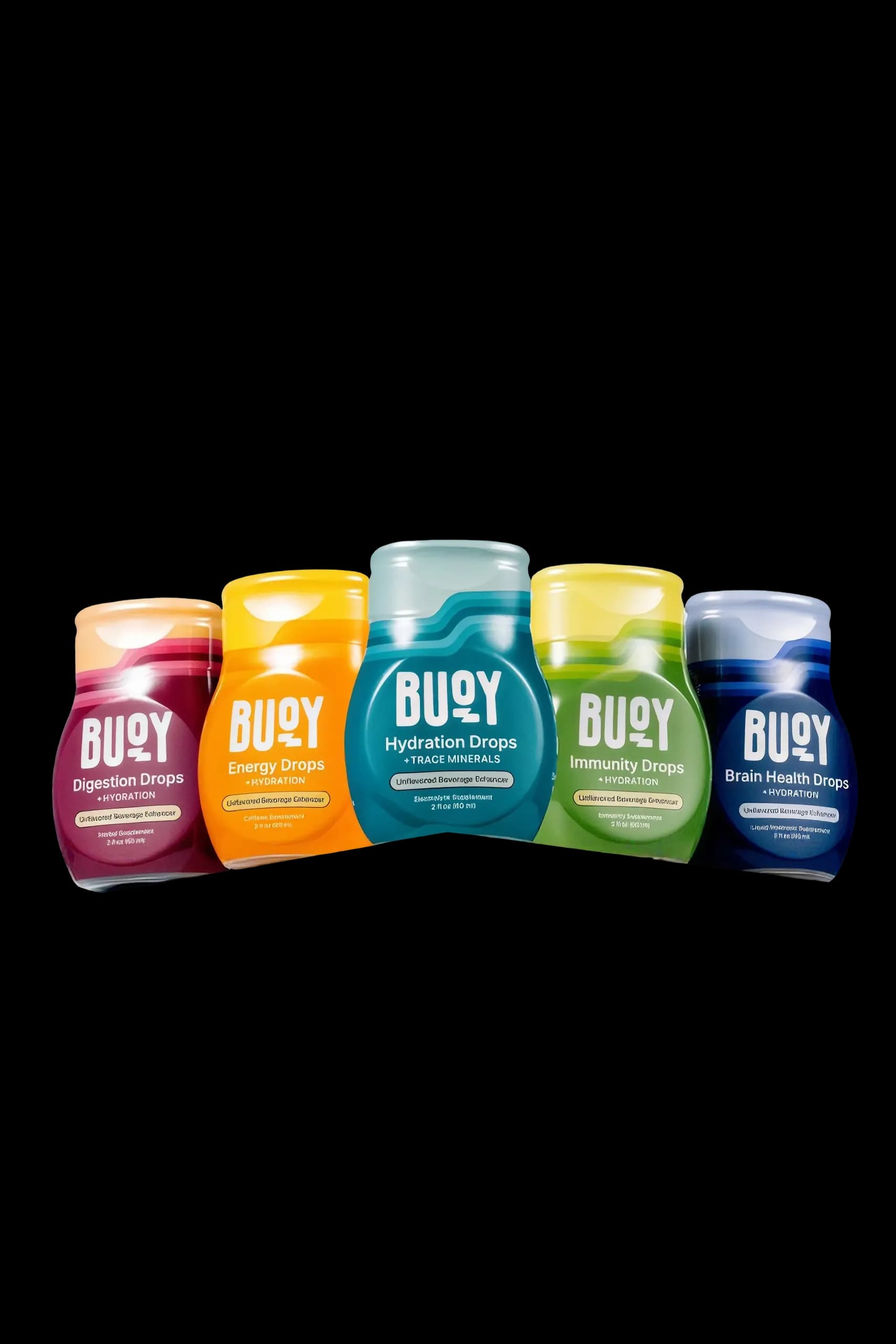 Rendered 3D supplement bottles